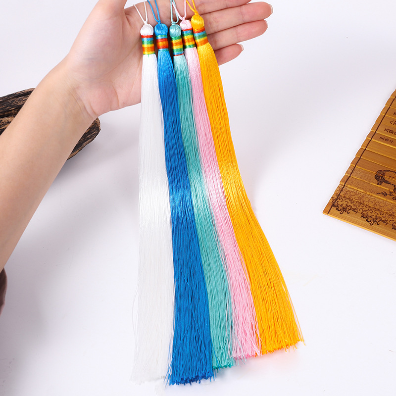 七彩头须挂绳中国结流苏挂穗汽车香包挂穗布置手工diy小流苏配件