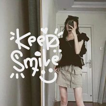 keepsmile笑脸镜子贴服装婚纱美甲咖啡店铺民宿异形穿衣镜ins贴纸