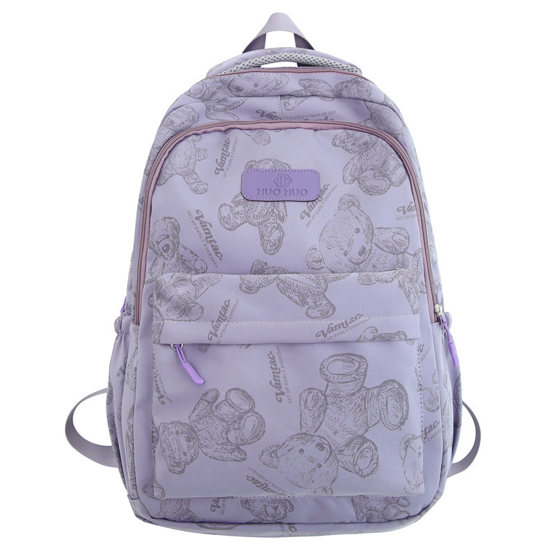 Backpack Female 2023 New Super Light Waterproof Student Backpack Junior High School Student Large Capacity Fashion All-Matching