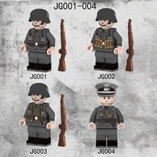 第三方JG001-004军事积木人仔儿童益智拼装外销热销款OPP袋装