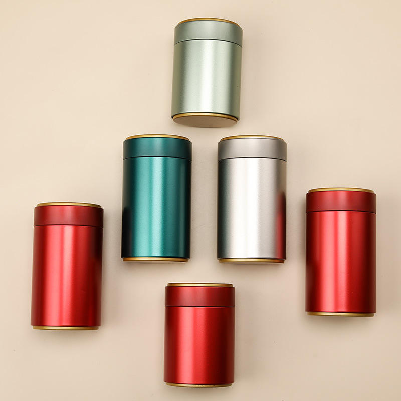 新款茶叶铁罐80-125克马口铁盒茶叶罐密封金属罐铁罐包装礼盒现货