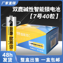 双鹿7号碱性电池40粒装电子锁智能锁电池遥控器遥控赛车酒店门锁