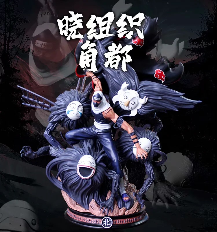 逍遥动漫 火影忍者 gk cs晓组织 角都 场景雕像 模型盒装手办