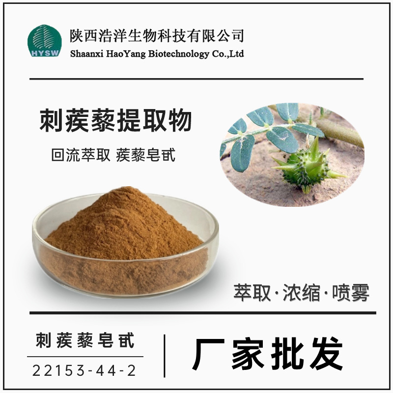 刺蒺藜皂甙90% 浩洋生物 醇提喷雾 刺蒺藜提取物 棕色粉末 热销品