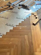 缅甸老柚木纯实木室内翻新二手地板人字拼素板地暖锁扣法式地板