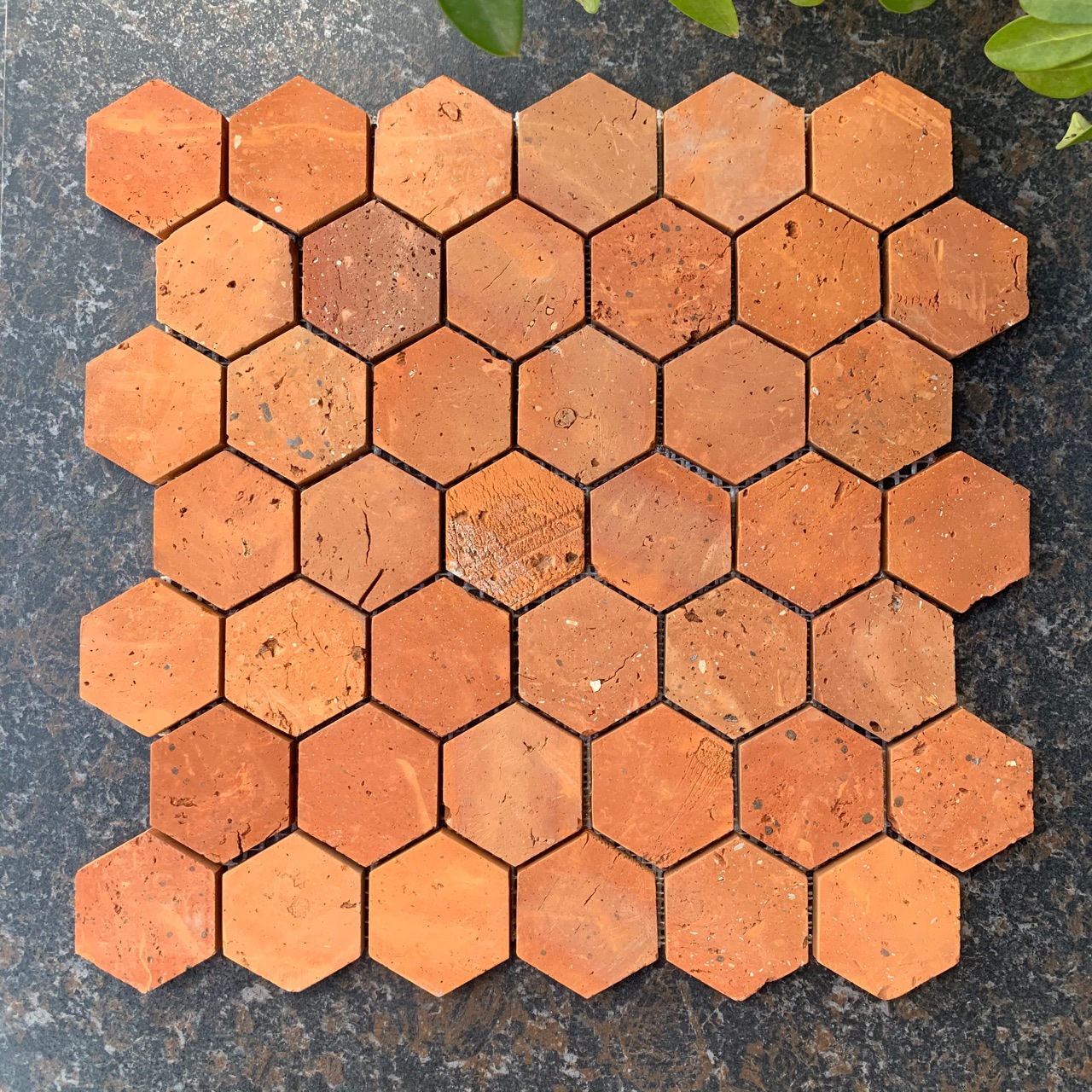 仿古闽南陶土红砖灰砖马赛克六角形背景墙-阿里巴巴