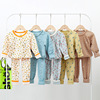 wholesale 100% Cotton children Autumn coat Long johns Boy girl Underwear suit Autumn and winter pajamas Home Furnishings