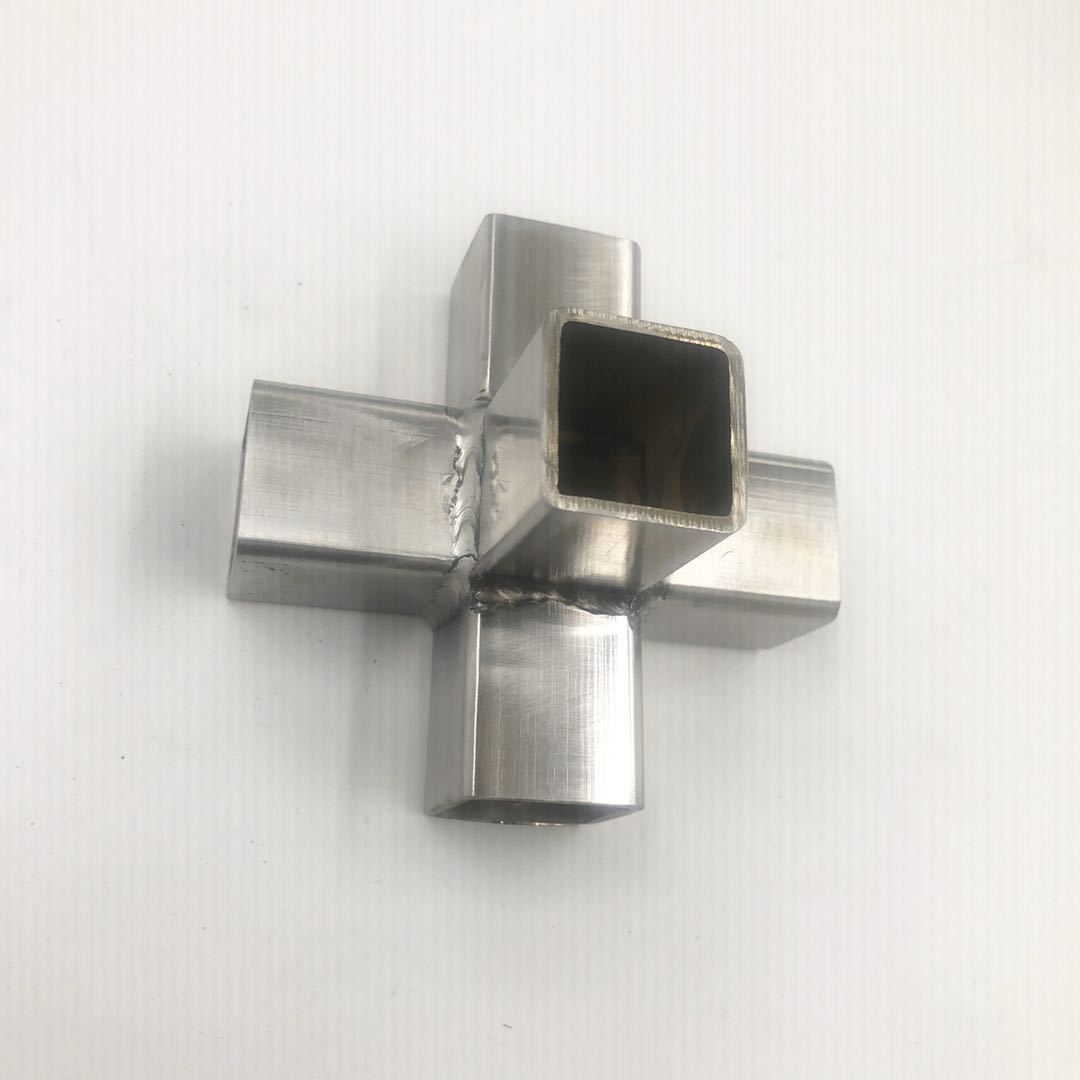 加厚不锈钢方管三通连接件*方管接头货架展架紧固件方管配件