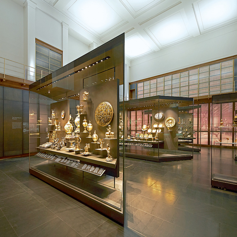 古董珠宝古玩奢侈品展示柜 博物馆工艺礼品展柜 高端产品合金展架