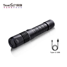 TANK007紫外线匀光手电筒刑侦勘查古董鉴定USB充电365nm紫外光LED