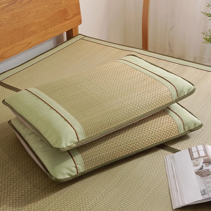 j*h天然蔺草席折叠凉席夏天2024新款夏季家用席子芦苇老式婴儿可