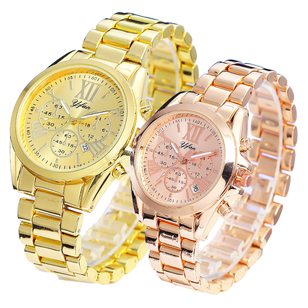 Couples Watch New Calendar Quartz Watch Business Couple Watch Gift Set Men's Watch Women's Watch