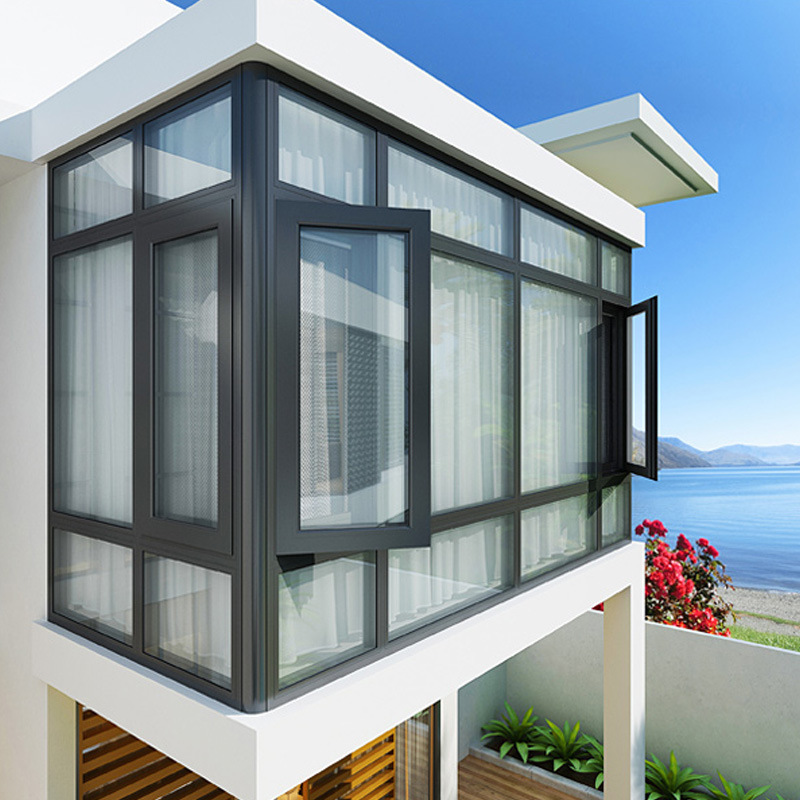 佛山断桥铝封阳台断桥铝门窗阳光房隔音窗平开窗兴发断桥铝落地窗