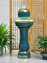新中式创意喷泉客厅流水摆件循环水水系加湿器景德镇陶瓷景观