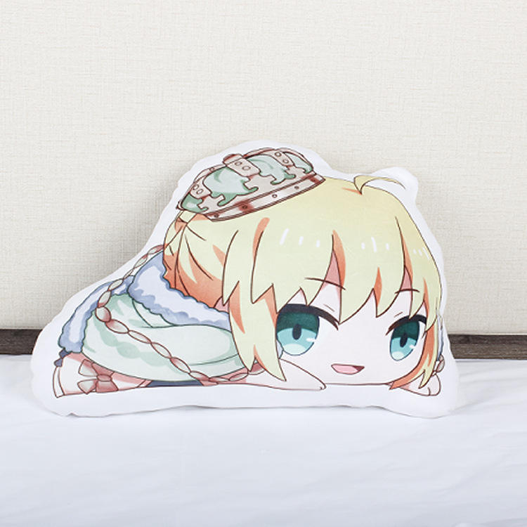 q版二次元周边fate系列fgo阿尔托莉雅双面动漫异形抱枕 卡通靠垫