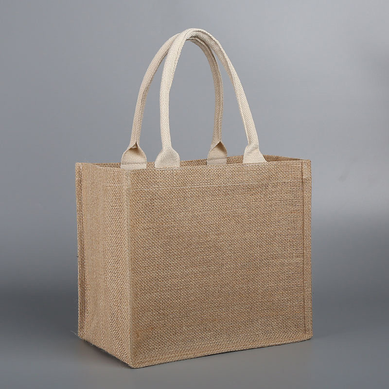 麻布手提袋印logo广告礼品黄麻袋企业酒袋棉麻包亚麻袋无印良品
