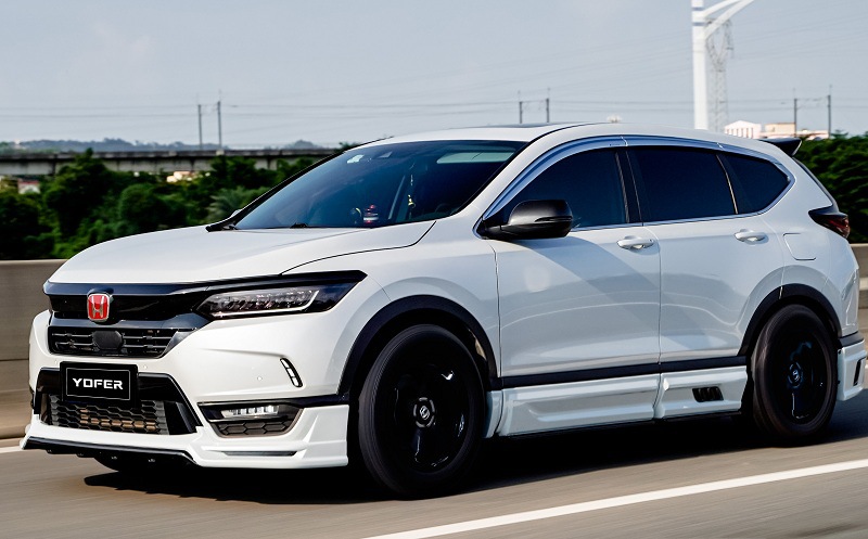 适用本田皓影汽车改装大小包围前唇后唇流水灯尾嘴侧裙轮眉尾顶翼