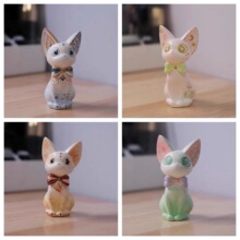 石膏娃娃手工diy3D吉吉猫白胚绘画彩绘上色儿童涂色涂鸦玩具公仔