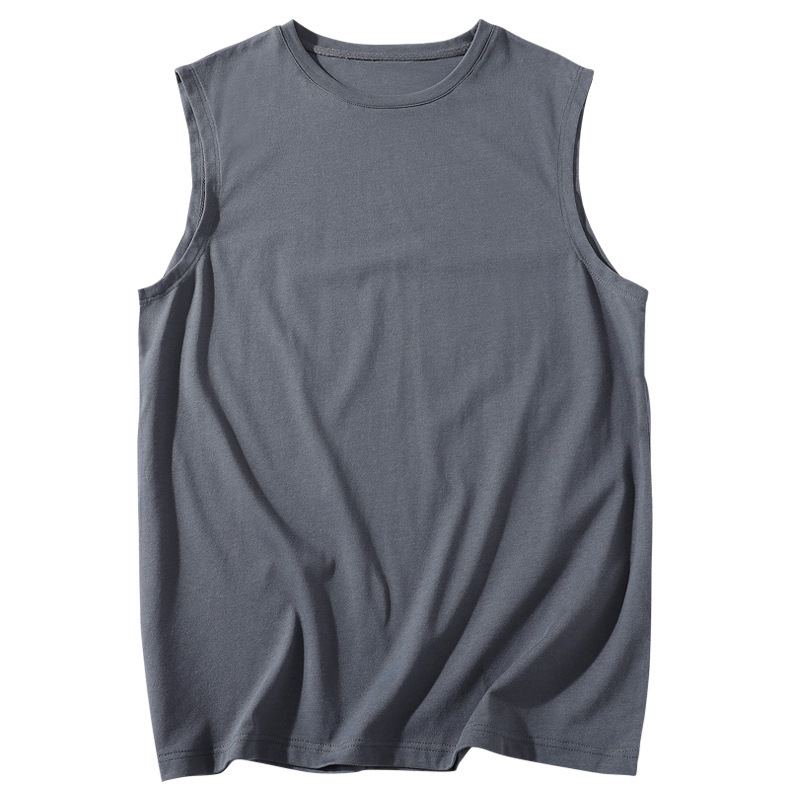 Men's Cotton Vest 2023 Summer New Japanese Fashion Brand Sleeveless T-shirt Loose Casual Base Base Top