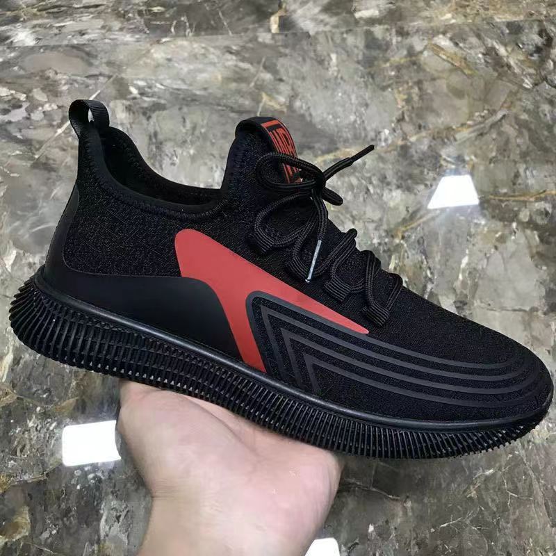 Cross-Border Foreign Trade 2023 New Men's Shoes Casual Korean Summer Breathable Versatile Sports Running Shoes One Piece Dropshipping