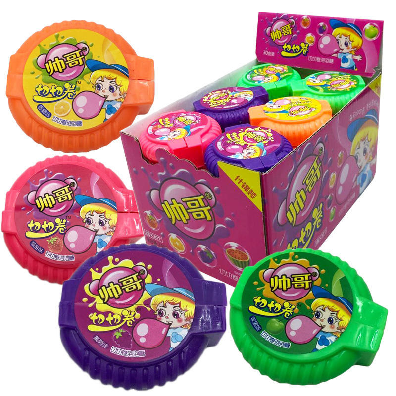 急购2021秋树脂动漫奥特曼超人玩具带灯光送泡泡糖儿童创意糖玩9个板