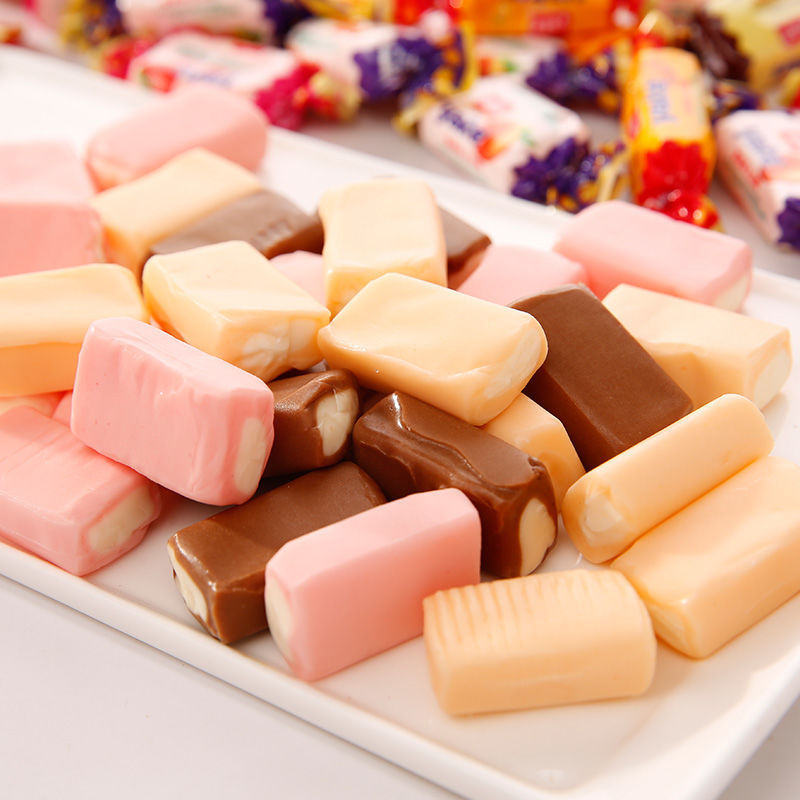 雅客太妃糖混合水果牛奶糖结婚喜糖满月宴休闲办公零食糖果批发