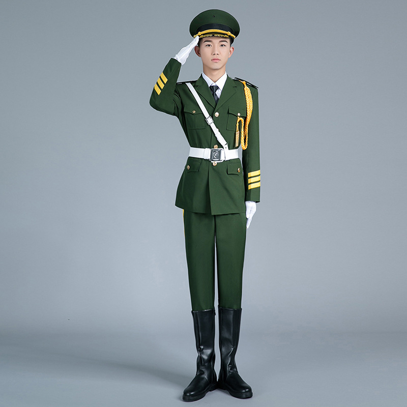 学生升旗手服装国旗班护卫队仪仗队服装礼兵服升旗仪式服装礼服
