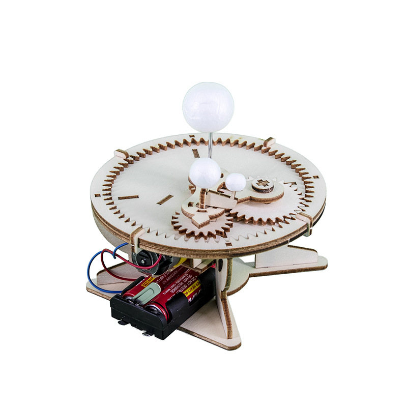 diy三球仪手工拼装模型木质小学天文物理科学小实验益智趣味游戏