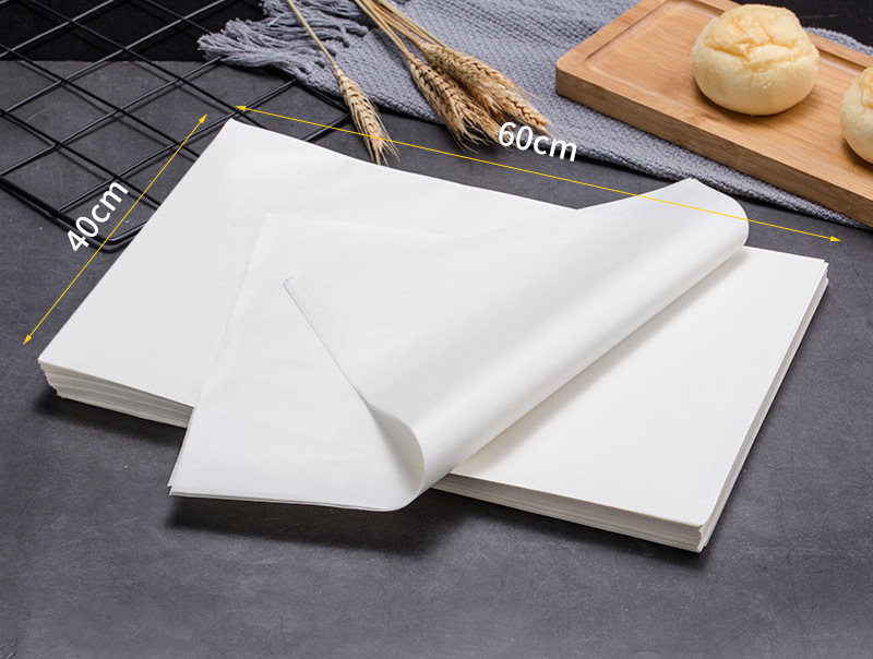 批发烘焙油纸商用 蛋糕白纸隔油纸吸油纸耐高温烤箱面包烤盘垫纸