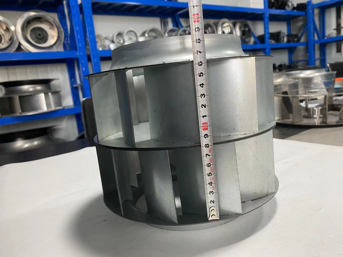 厂家直销双进风叶轮 镀锌板铝材质双层风轮 可选择不同材质的风轮