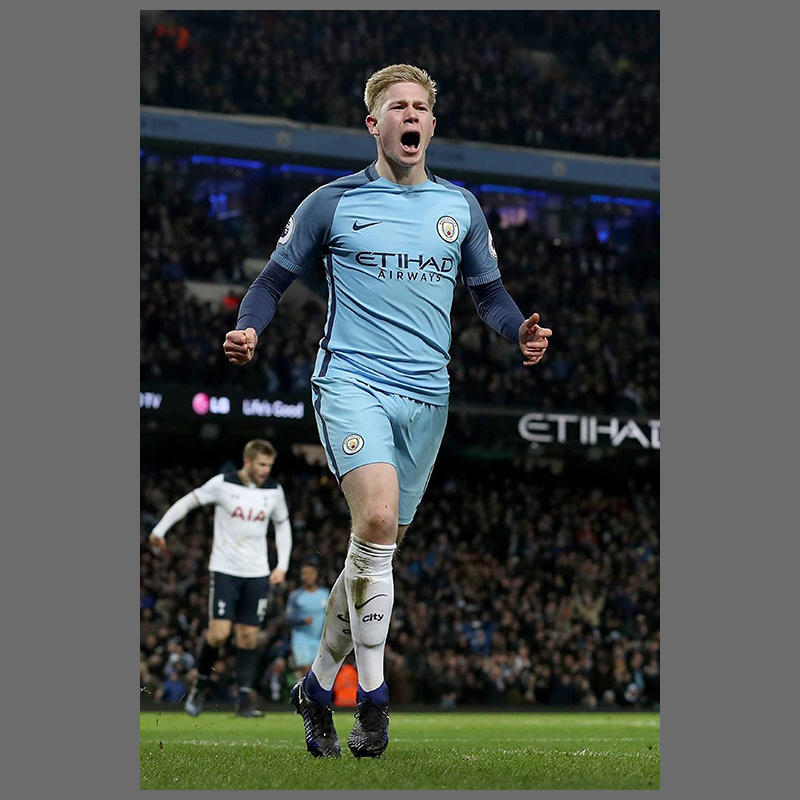 64n德布劳内海报曼城丁丁球星足球装饰画挂图梅西c罗墙贴壁纸 图片