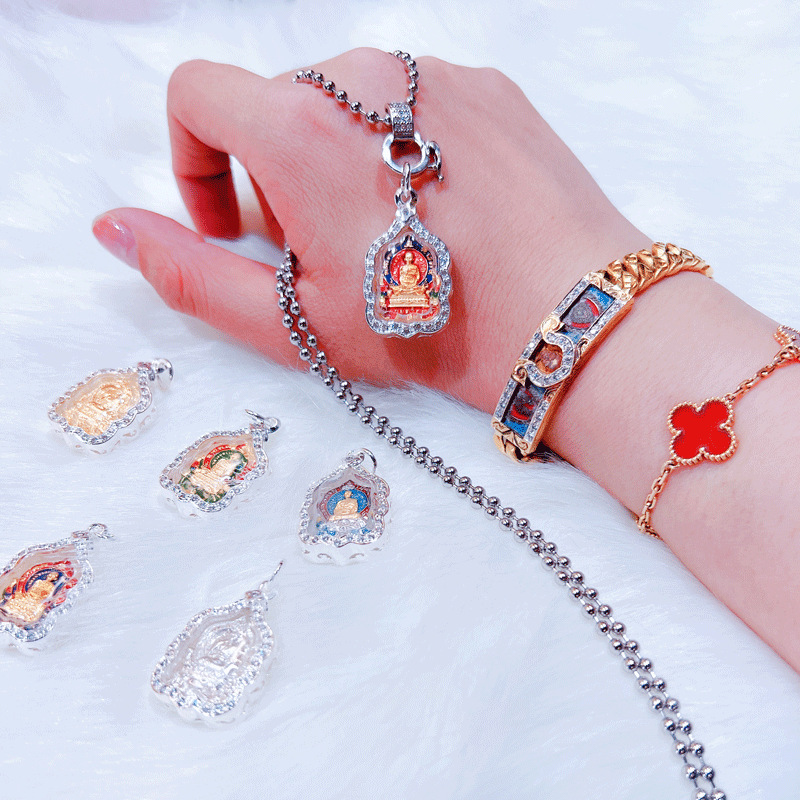 泰国佛牌 龙婆瑞2562迷你十亿自身纯银外壳 纯金外壳自身