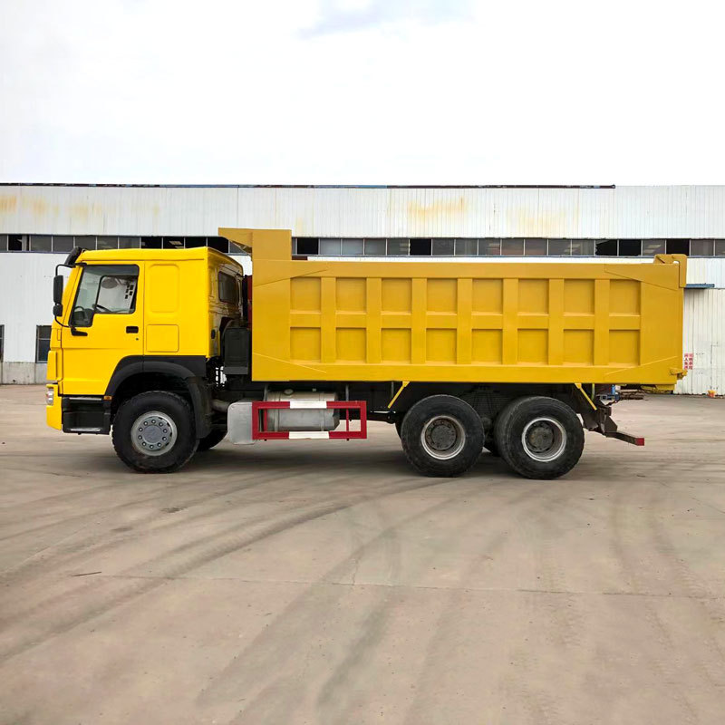 二手右驾驶舱翻斗自卸车出口 后八轮砂石料车厢货车 国二排放