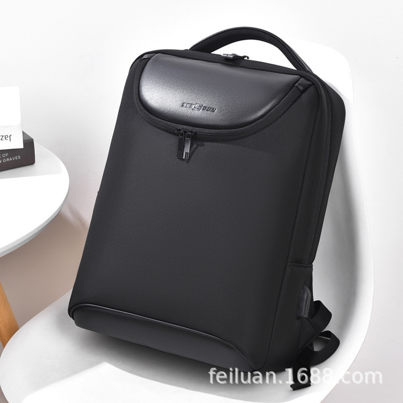 Business Men's Commuter Briefcase Hand-Carrying Backpack Eva Smart High-End 15-Inch Computer Bag