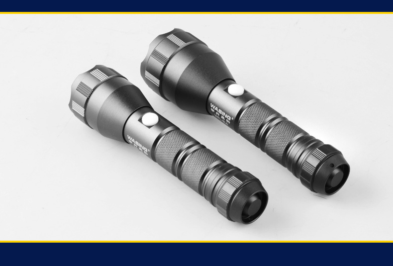 华升黑豹充电超亮充电式led徒步夜骑家用探洞水防爆强光手电筒