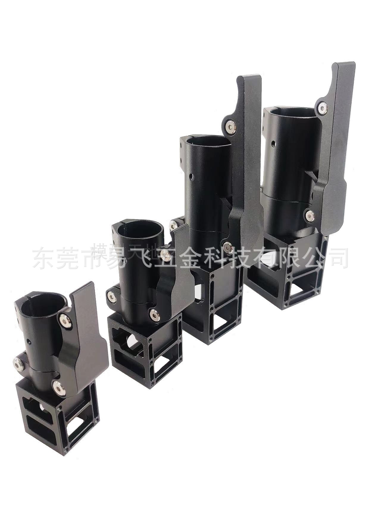 d20/25/30铝合金折叠件植保无人机折叠管座多旋翼管夹折叠机臂件