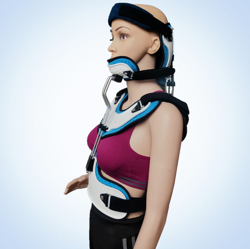 成人可调头颈胸矫形器颈椎术后固定颈椎支架固定器头颈胸固定支具