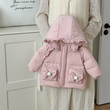 儿童羽绒服冬季幼婴儿女宝保暖加厚外套婴童中长款羽绒外出服 a类