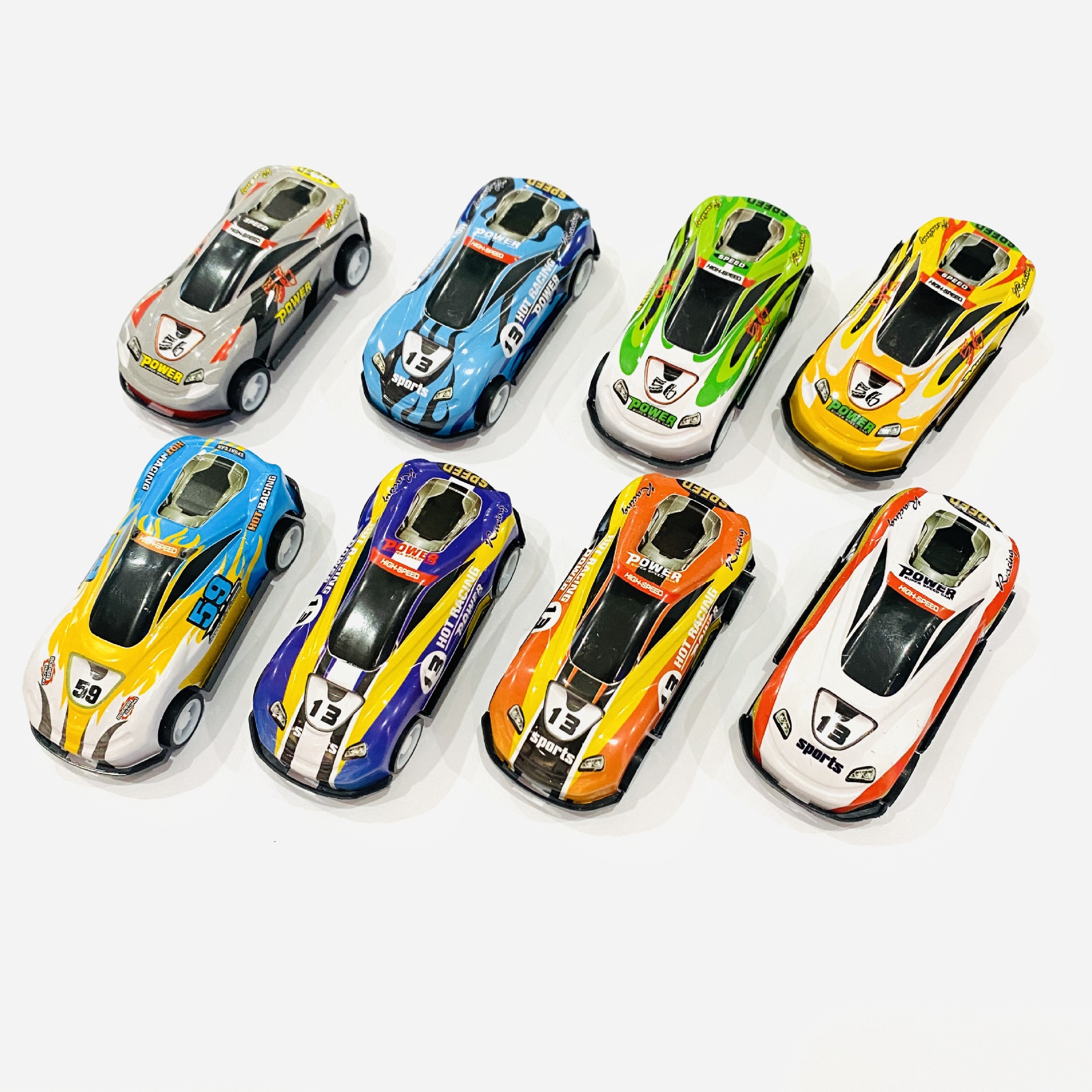 Manufacturer Mini Metal Car Car TikTok Pull Back Car Set 21-Piece Iron Car Children's Toy Car Model