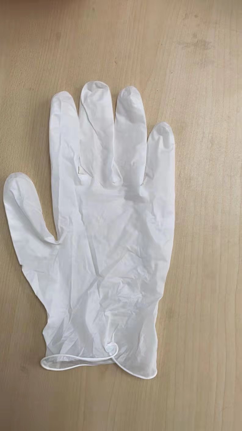 万力一次性合成蓝色黑色丁腈改性塑胶手套家用食品级美容劳保手套