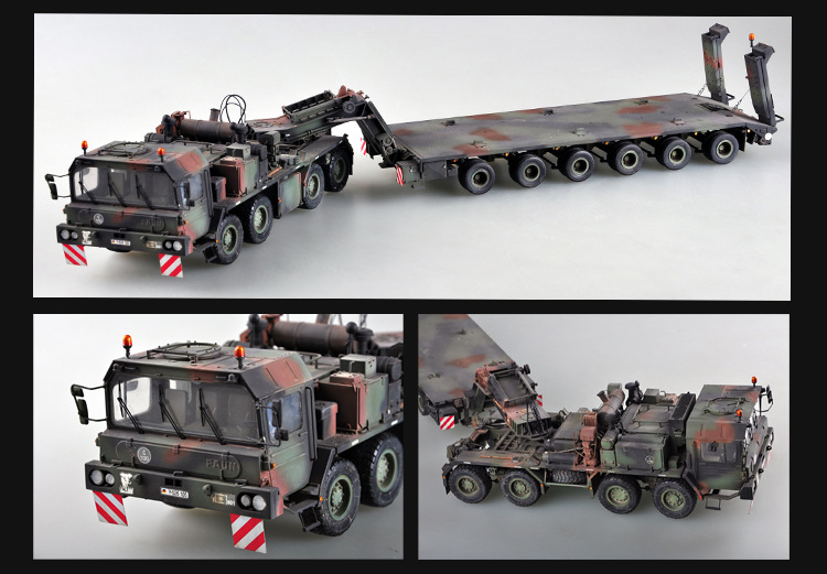 小号手1/35 军事模型 德国象式56吨坦克拖车 00203 一件代发