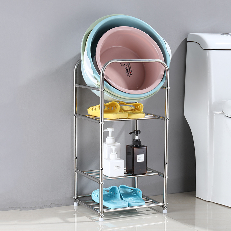 卫生间脸盆架落地浴室置物架收纳架洗澡盆厕所洗手间放洗脸盆架子