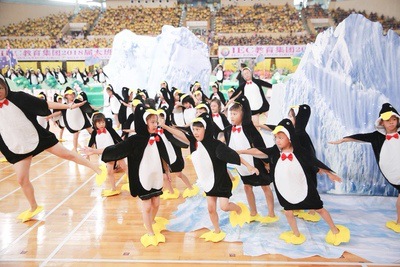 圣诞节儿童动物表演服装小企鹅卡通舞蹈服幼儿园男女童宝宝演出服