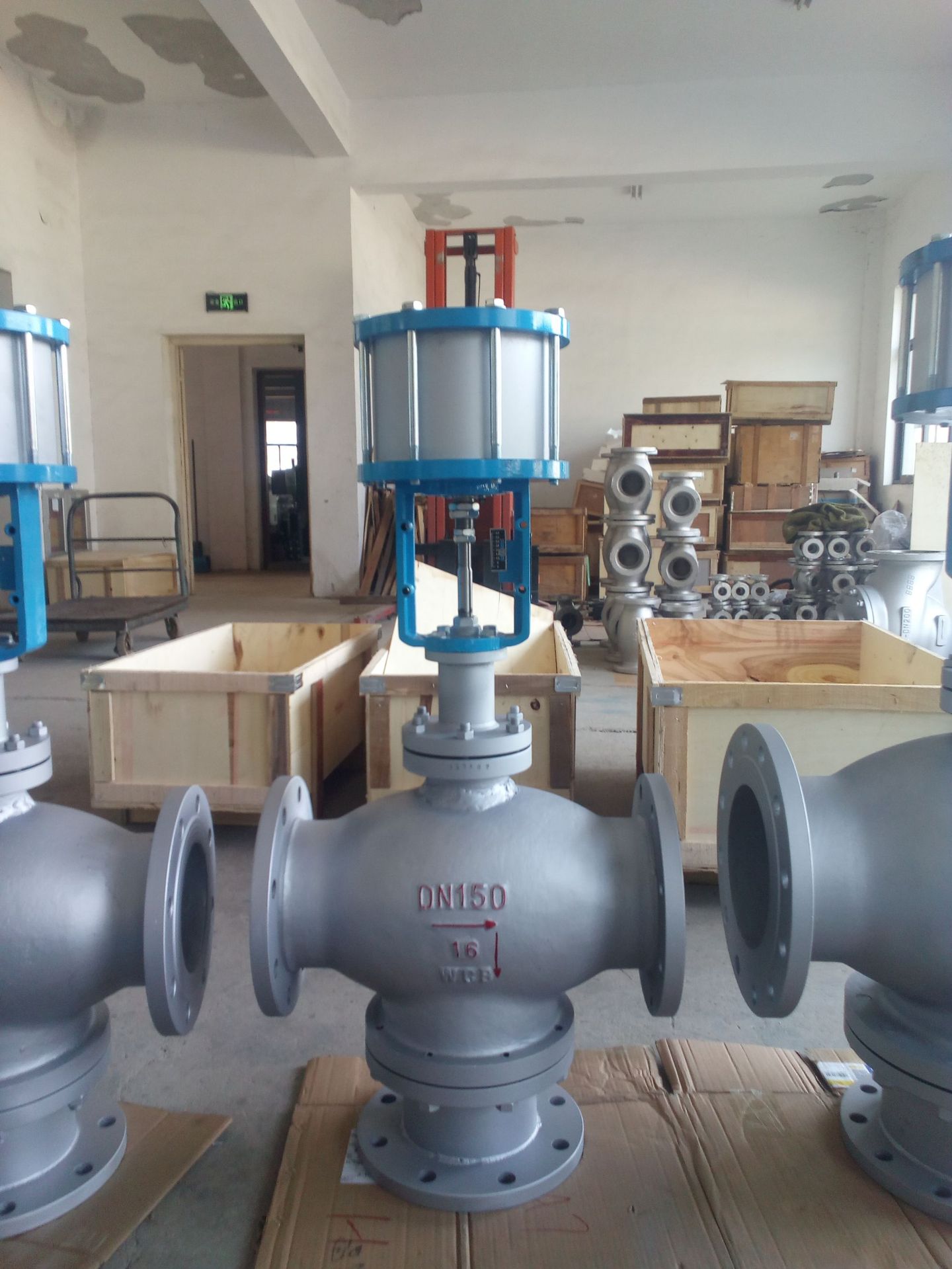 大口径气缸式三通分流调节阀zshx-16cb