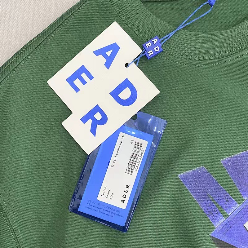 ader新款夏季男女情侣短袖 韩版7周年城市印花宽松型套头圆领t恤