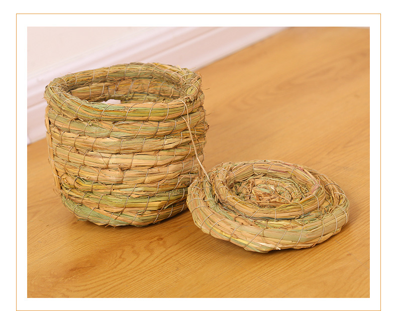 厂家批发编制鸽子窝草窝鸟窝 草编鹦鹉窝信鸽鸟窝 可定制宠物用品