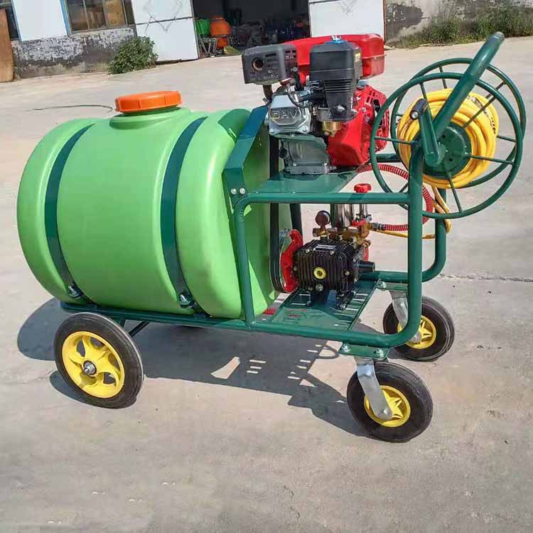 带轮推车式打药机玉米地杀虫除草机加厚喷雾器图片