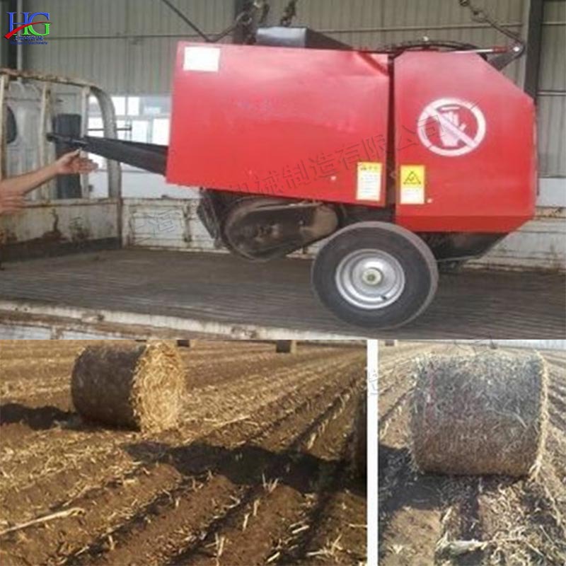 小型玉米秸秆打捆机 农用水稻小麦成捆机 拖拉机带动牧草捆扎机