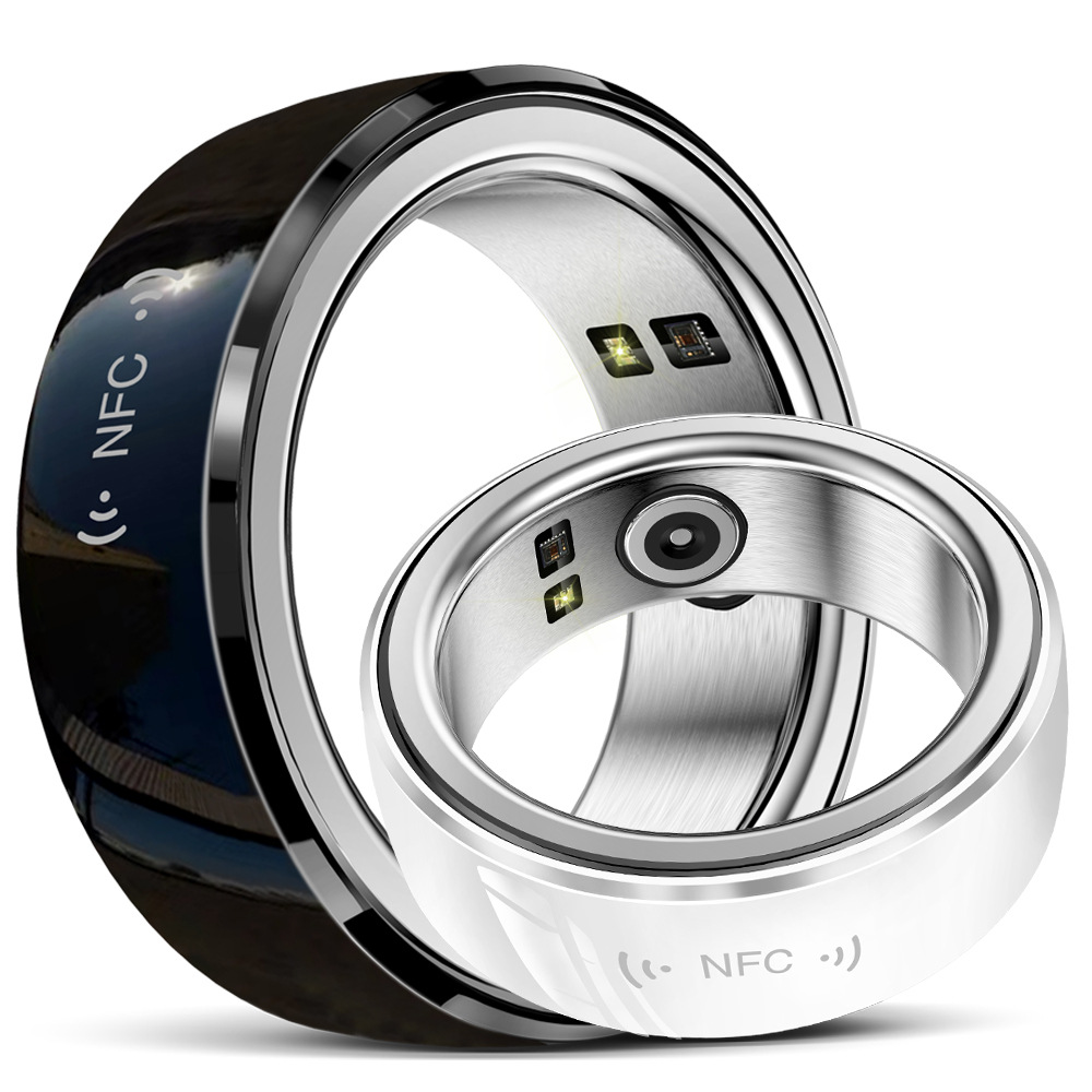 新款r2智能戒指nfc心率血氧血压睡眠体温计监测计步运动蓝牙戒指