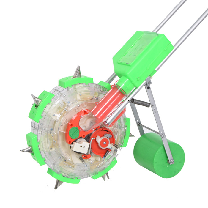 多功能施肥器轮式种地手持手扶拖拉机移动播种器施肥机创意新型排